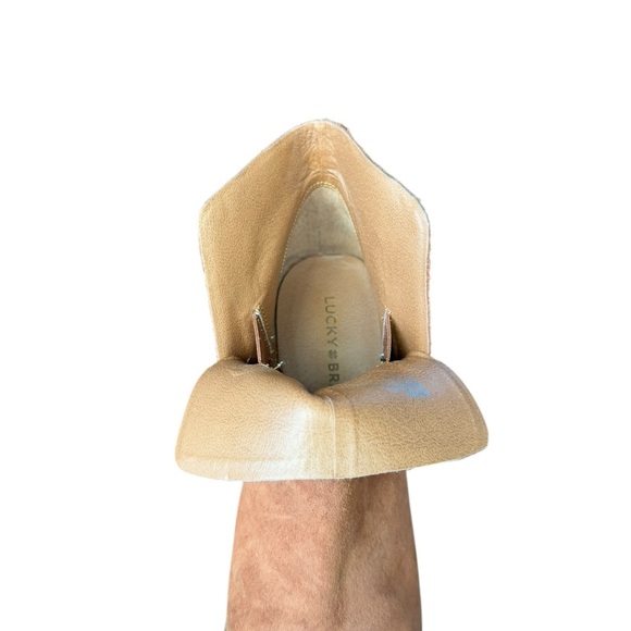 Lucky Brand Yoniana Suede Wedge heel ankle bootie SZ 9 - Picture 11 of 11